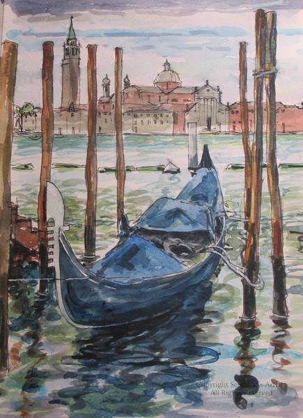 Gondolas - Watercolour - 2015
