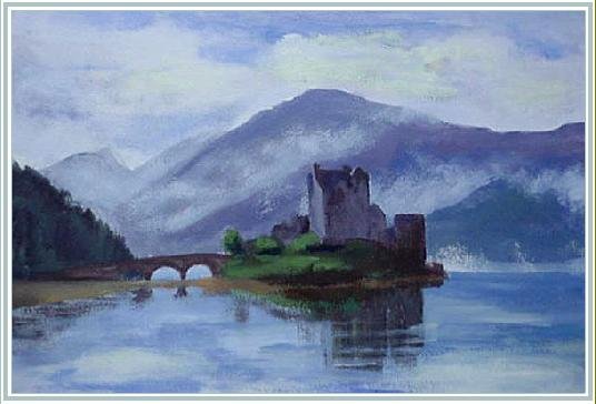 Eilean Donan Castle, Loch Duich - 8ins X 11ins - Acrylic on 140lb Watercolour Paper