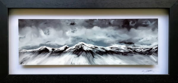 Highland Moods - 76cm x 36cm - Acrylic on Glass - 2019
