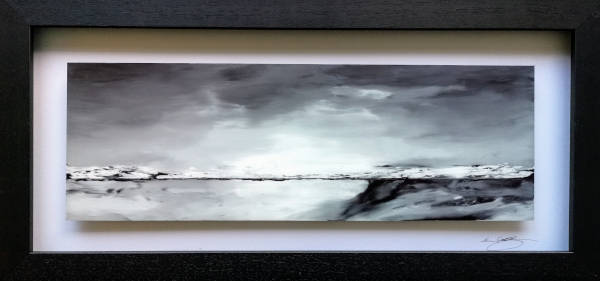 Loch View - 76cm x 36cm - Acrylic on Glass - 2019