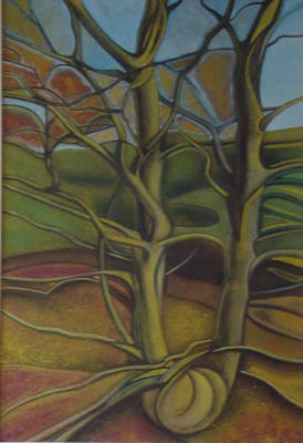 Beech Tree - Pastel & Gouache - 20x29cm