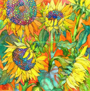 Sunflowers - 50 x 50 cm